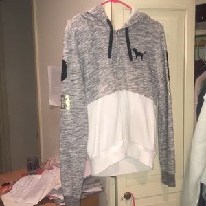 “pink” zip up sweatshirt